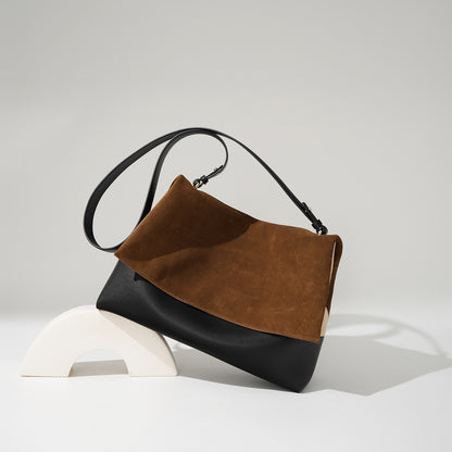 Li Ji | Original handmade genuine leather | Selected soft and matte brown handbag No. M7713