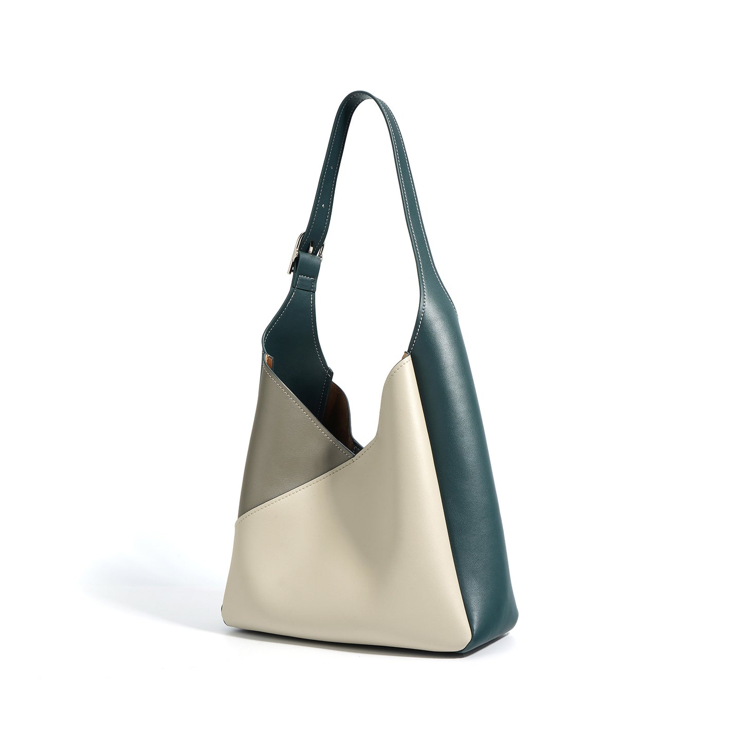 Li Ji | Original handmade genuine leather | Retro style, contrasting color, and classic tote bag No. M7815