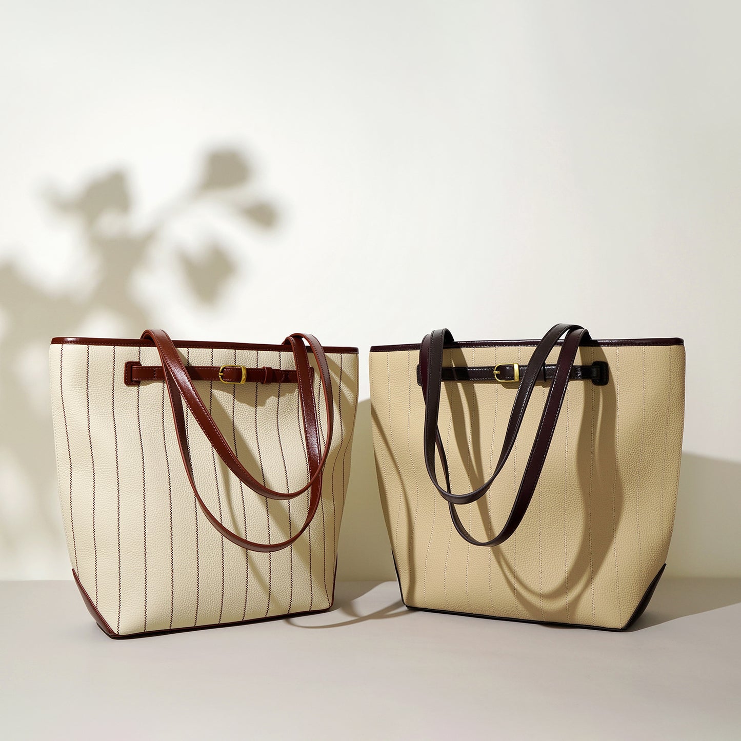 Li Ji | Original handmade genuine leather | First-layer cowhide, lazy style, natural tote bag No. M7903A