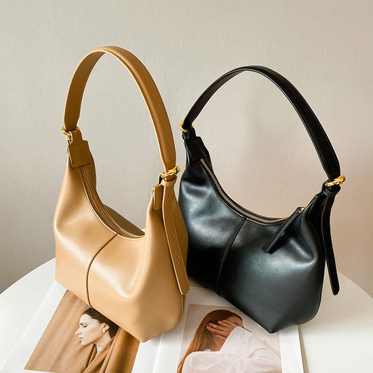 Li Ji | Original handmade genuine leather | Made by 厳选て, the armpit bag has a strong three-dimensional effect No. N7215 