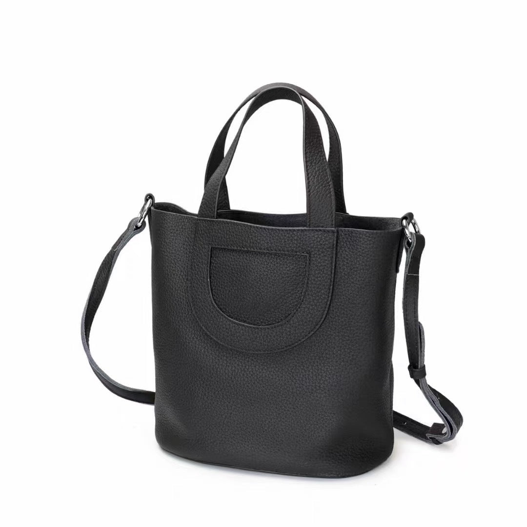 Li Ji | Original handmade genuine leather | Togo top layer leather pig nose tote bag NS24 