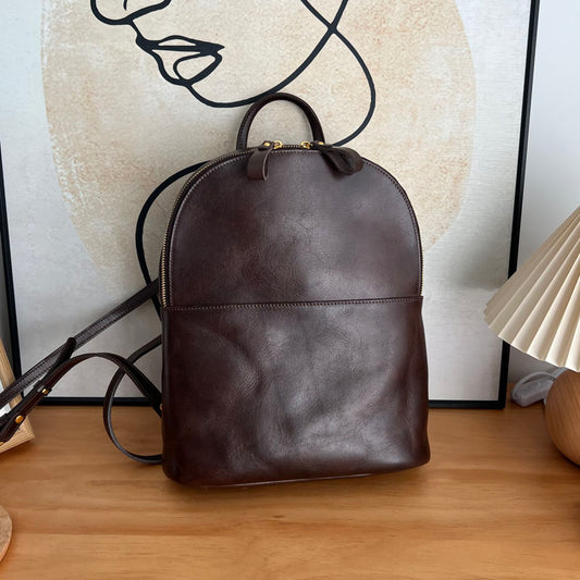 Li Ji | Original genuine leather handmade | Simple backpack No. 209 