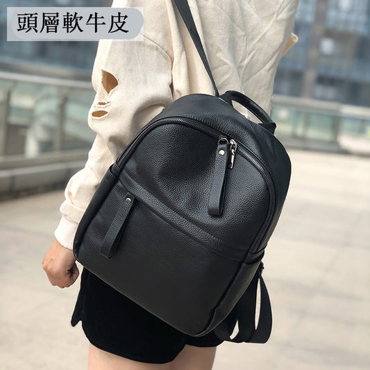 Lee Kee | Original handmade genuine leather | Craftsman's handmade Korean version of the backpack No. RQ6639 