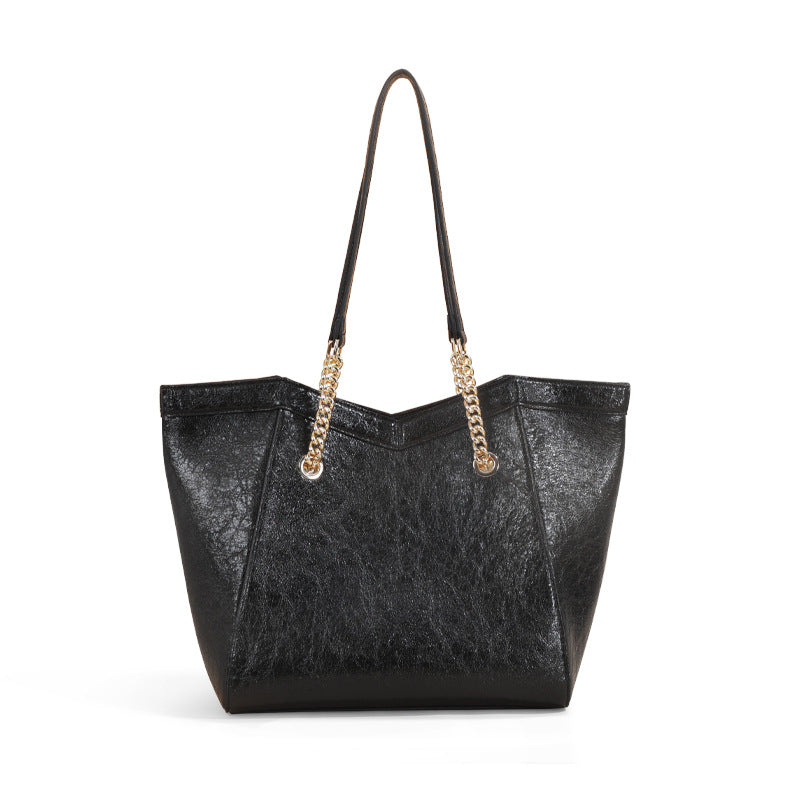 Li Ji | Original handmade genuine leather | Elegant and high-quality two-layer cowhide tote bag No. TP23019 