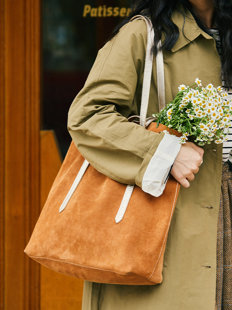 Li Ji | Original handmade genuine leather | Craftsman's handmade soft leather tote bag No. TYJ01 