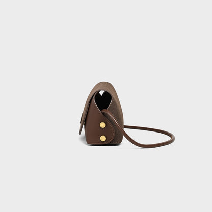 Li Ji | Original handmade genuine leather | Subtle, beautiful, simple and solid color crossbody bag No. V91151