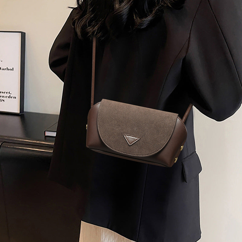 Li Ji | Original handmade genuine leather | Subtle, beautiful, simple and solid color crossbody bag No. V91151