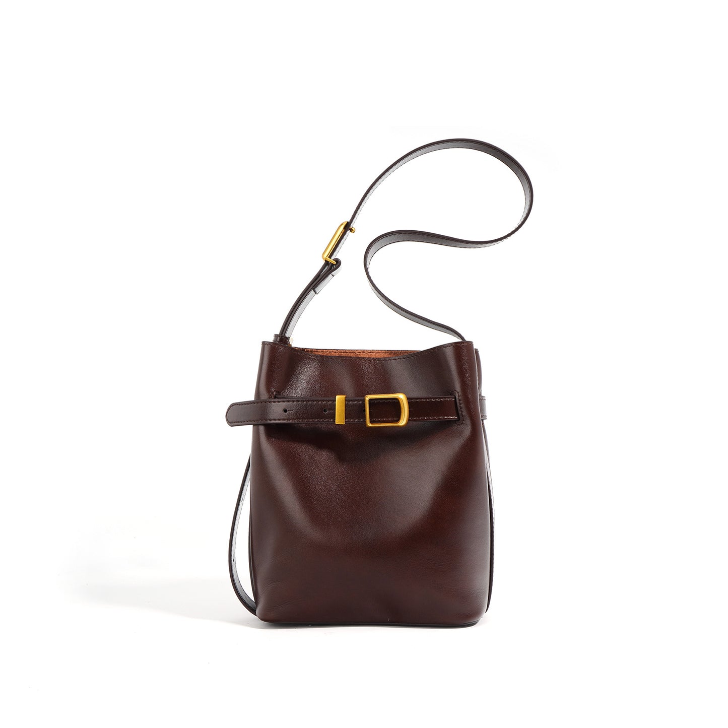 Li Ji | Original handmade genuine leather | Three-dimensional soft and simple small square bag No. W9306