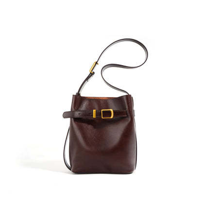 Li Ji | Original handmade genuine leather | Three-dimensional soft and simple small square bag No. W9306