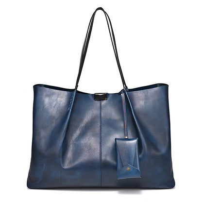 Li Ji | Original handmade genuine leather | Japanese first-layer cow leather バッグ large-capacity tote bag cx03