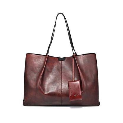 Li Ji | Original handmade genuine leather | Japanese first-layer cow leather バッグ large-capacity tote bag cx03