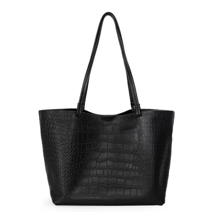 Li Ji | Original handmade leather | High-end crocodile pattern tote bag No. E0369 