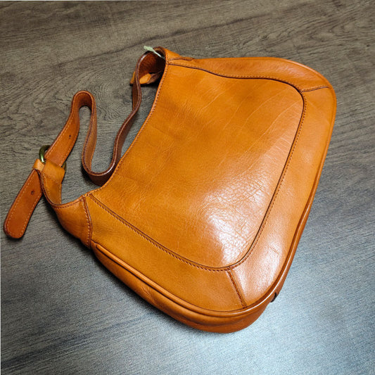 Li Ji | Original handmade leather | Xiaozong popular washed leather armpit bag No. hj6281 