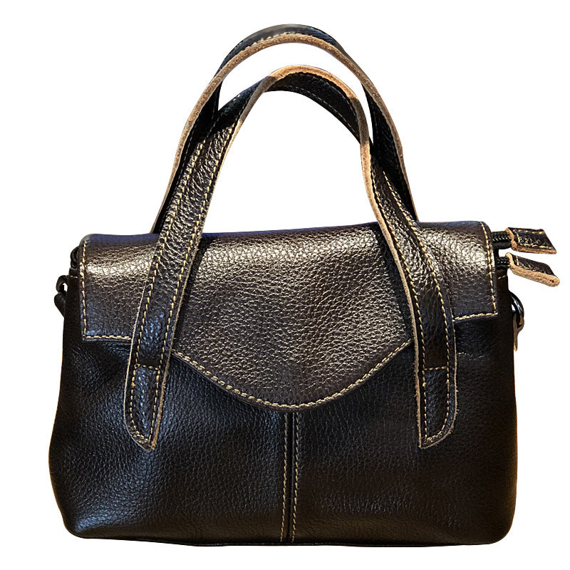 Li Ji | Original handmade leather | Classic retro simple handbag No. i9395 