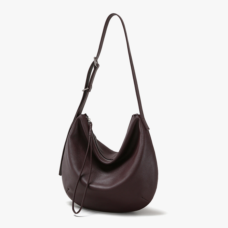 Li Ji | Original handmade genuine leather | First-layer cowhide, soft and hand-made dumpling bag No. jy5510 