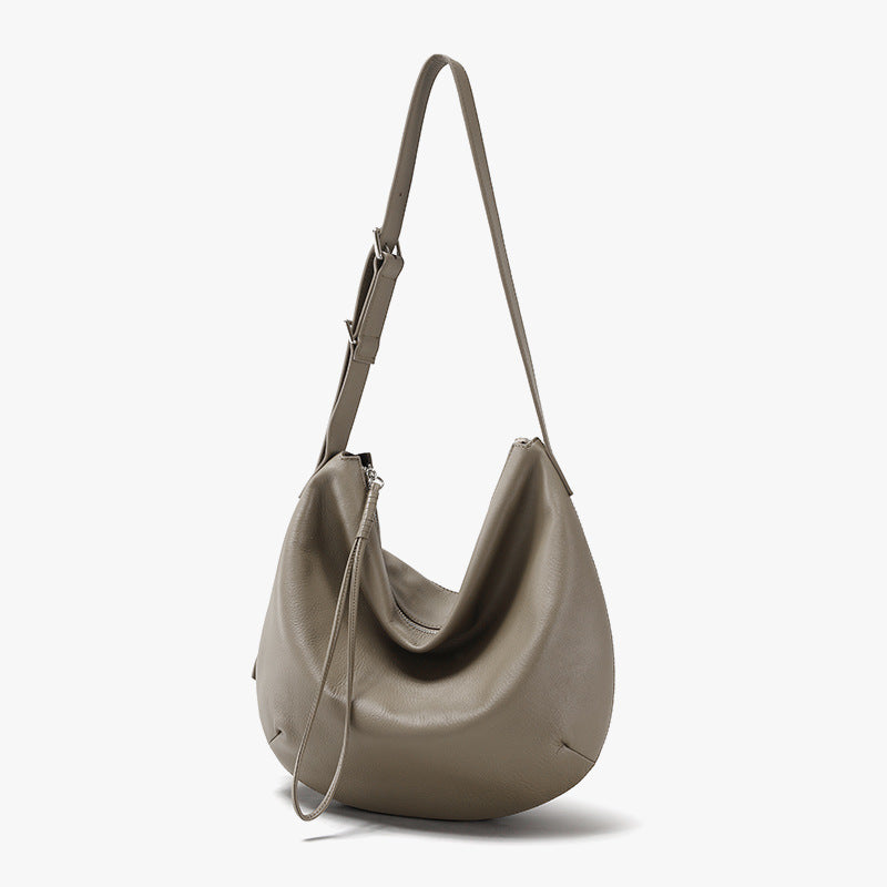 Li Ji | Original handmade genuine leather | First-layer cowhide, soft and hand-made dumpling bag No. jy5510 