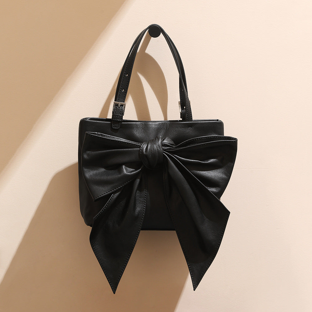 Li Ji | Original handmade leather | Korean ins bow high-end handbag jy9606 