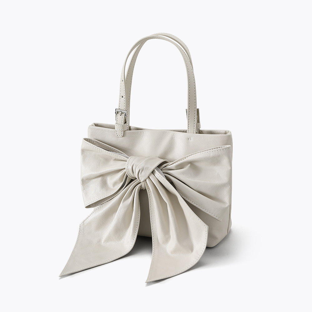 Li Ji | Original handmade leather | Korean ins bow high-end handbag jy9606 