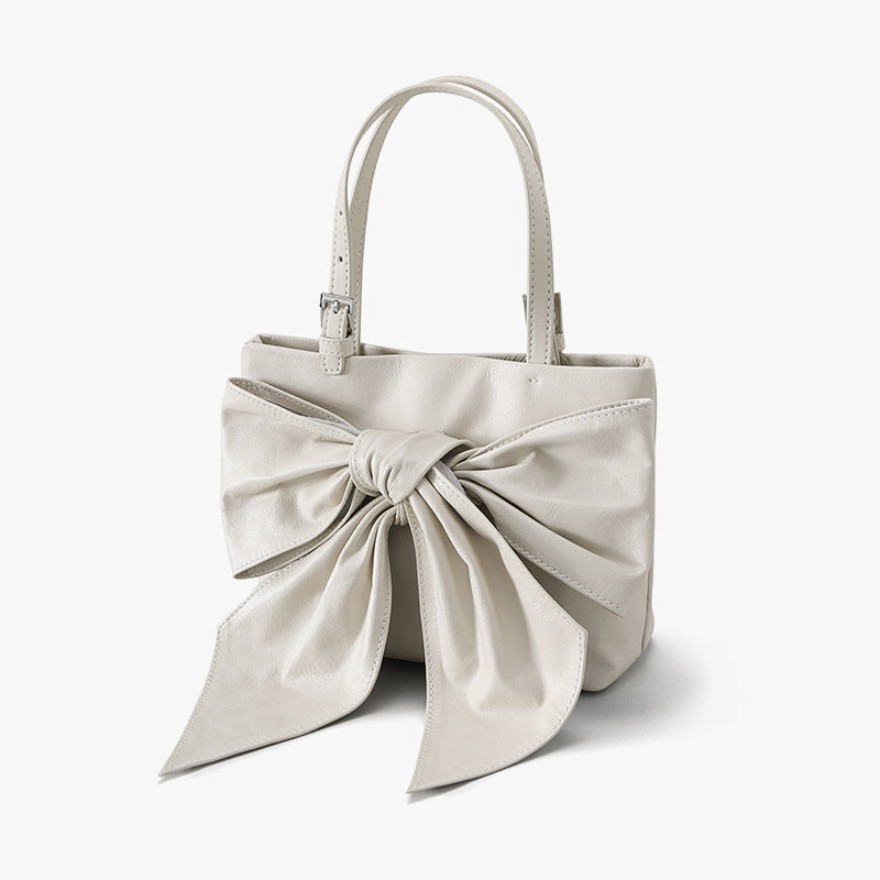 Li Ji | Original handmade leather | Korean ins bow high-end handbag jy9606 