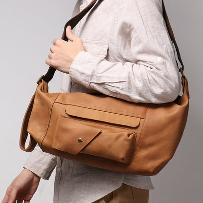 Li Ji | Original leather handmade | Mountaineering chest bag No. 017