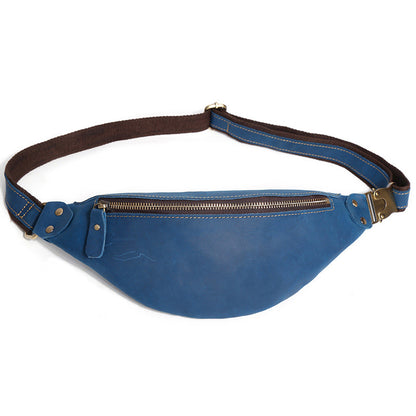 Li Ji | Handmade original | Genuine leather crossbody chest bag No. 6549 