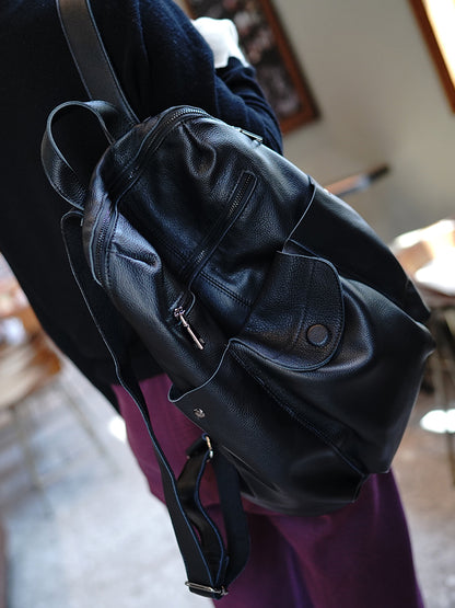 Li Ji | Original handmade genuine leather | Super nice, soft, casual and very good backpack No. ls0298 