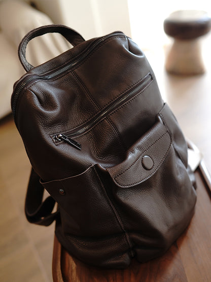 Li Ji | Original handmade genuine leather | Super nice, soft, casual and very good backpack No. ls0298 