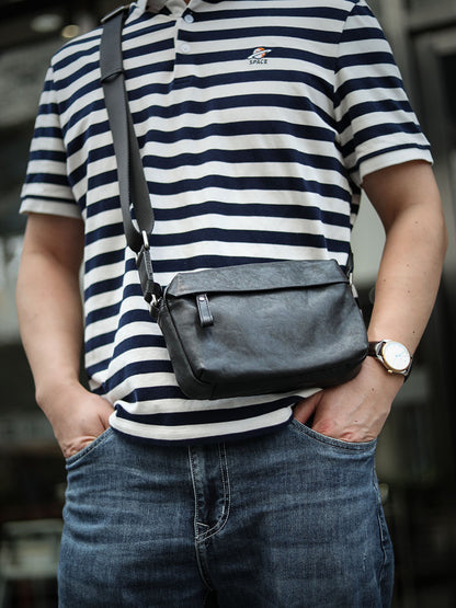 Li Ji | Original handmade genuine leather | Craftsman's hand-made commuting casual bag ls8973 