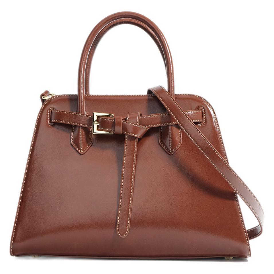 Li Ji | Original handmade genuine leather | Shell handbag with natural shape and texture leather No. m7930 