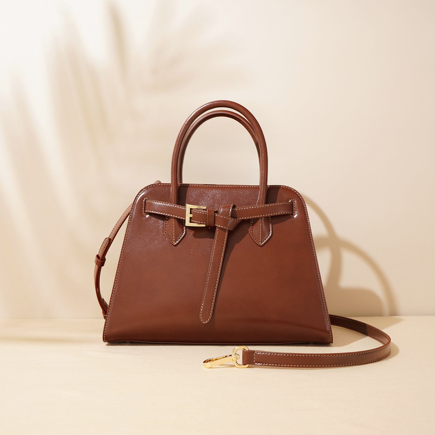 Li Ji | Original handmade genuine leather | Shell handbag with natural shape and texture leather No. m7930 