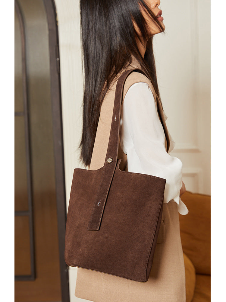 Li Ji | Original handmade leather | Retro design, soft and soft bucket bag mp1502 