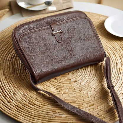 Li Ji | Original handmade genuine leather | Soft-touch vegetable tanned leather messenger bag No. 1131 