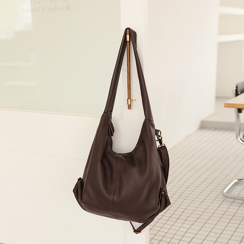 Li Ji | Original handmade leather | Classic retro て峳选べ commuter armpit bag No. sj9135 