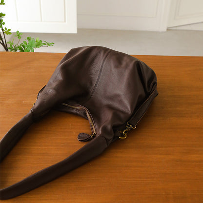 Li Ji | Original handmade leather | Classic retro て峳选べ commuter armpit bag No. sj9135 