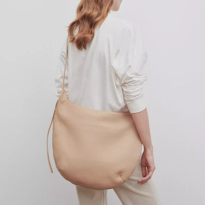 Li Ji | Original handmade leather | Soft leather half-shaped saddle bag sm975 