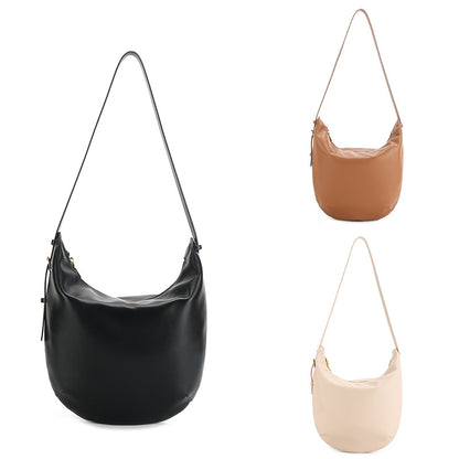 Li Ji | Original handmade leather | Soft leather half-shaped saddle bag sm975 