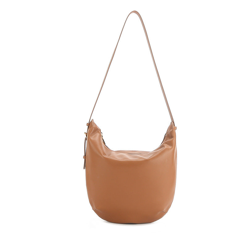 Li Ji | Original handmade leather | Soft leather half-shaped saddle bag sm975 