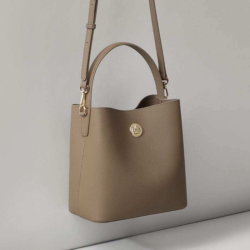 Li Ji | Original handmade leather | Elegant, soft and simple style tote bag No. V90584