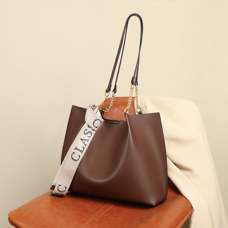 Li Ji | Original handmade genuine leather | Brand new and spacious tote bag v90659 