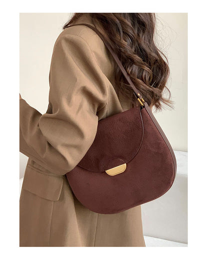 Li Ji | Original handmade genuine leather | Softness and texture, strong saddle bag No. w60018