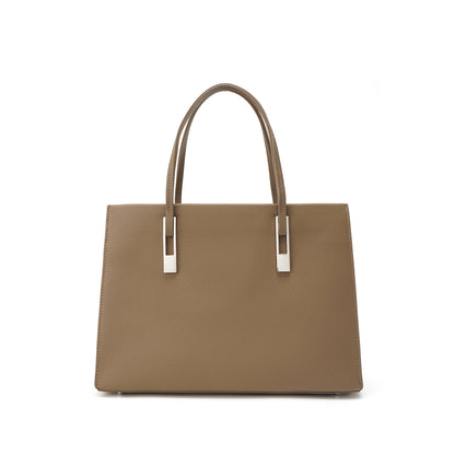 Li Ji | Original handmade genuine leather | Simple shape レデ large capacity first layer leather tote bag w7123