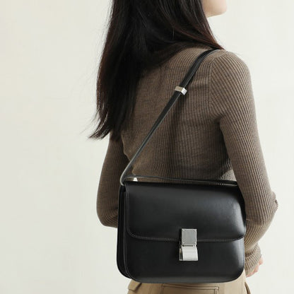 Li Ji | Original handmade genuine leather | Textured first-layer cow leather small square tofu bun x280 