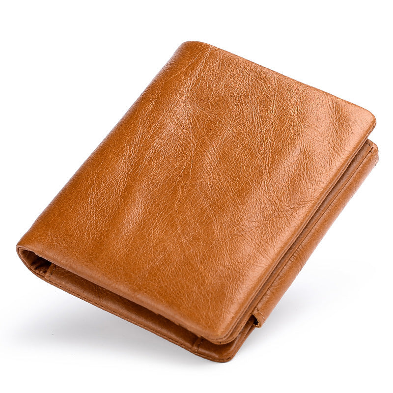 Li Ji | Original handmade leather | Tri-fold wallet No. 0191 