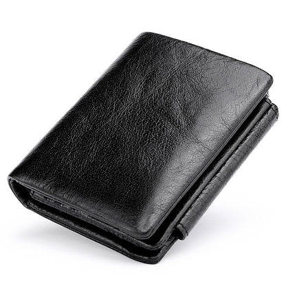 Li Ji | Original handmade leather | Tri-fold wallet No. 0191 