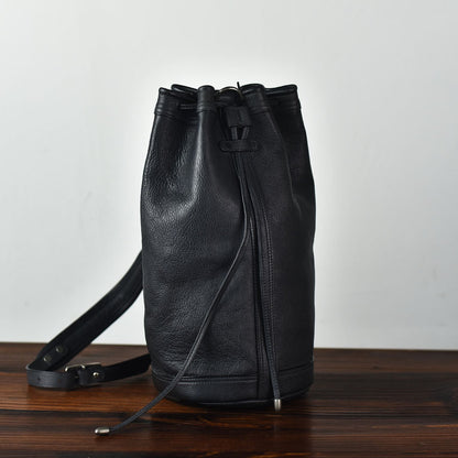 Li Ji | Original leather handmade | Men's bucket bag, cool and trendy! No. 8234 