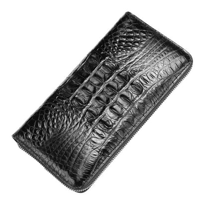 Li Ji | Original handmade genuine leather | Thailand Siamese crocodile leather back bone wallet bag No. 2002-1