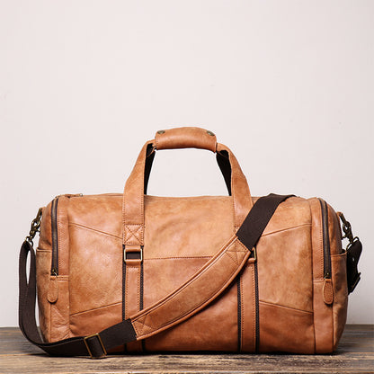 Li Ji | Retro nubuck leather luggage bag No. 1219-1 