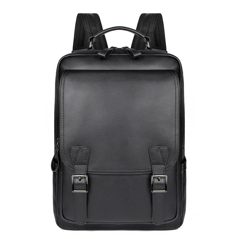 Li Ji | Original handmade leather | Business first-layer cowhide nappa pattern backpack BACKPACK No. 2755 