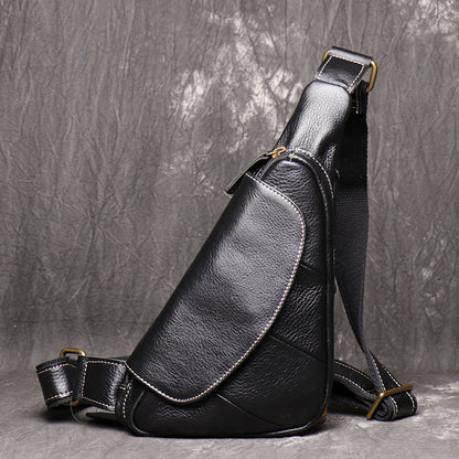 Li Ji | Original genuine leather handmade | Triangle cowhide bag No. 30036 