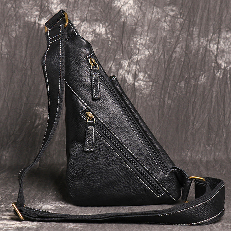 Li Ji | Original genuine leather handmade | Triangle cowhide bag No. 30036 